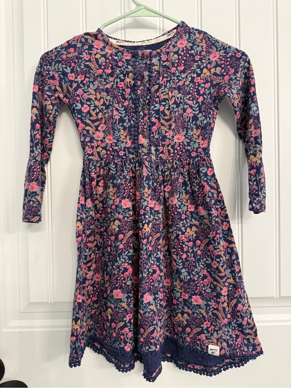 Mantaray brand (a very popular UK brand) Girls Floral & mushroom Dress.